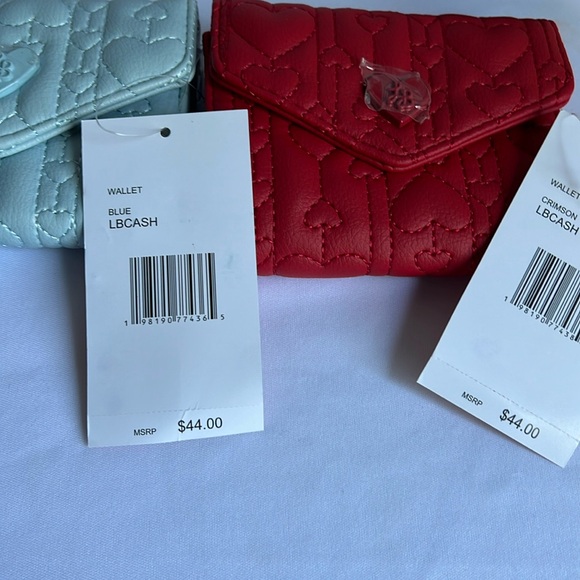 BETSEY JOHNSON Petite Card Wallet-Red - Picture 6 of 6